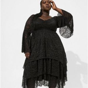 NWT torrid black lace dress 2x